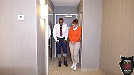 Nerdy Ginger Reign couldn't get enough anal and facial