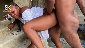 wanna see this nurse bend over for rough doggy pounding her hairy tight pussy