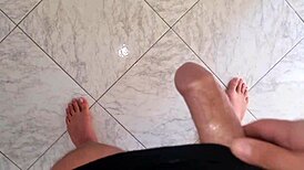 Intense Amateur Handjob Ends In Massive Cumshot