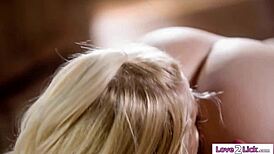 stepdaughter secretly loves when milf stepmom slips hand between her legs for fingering fun