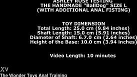 ASHLEY ROSE TESTS HUGE BALLDOG L WITH ANAL FISTING!!