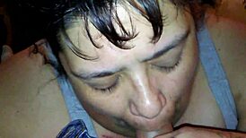 my bbw wifey suckin my fat cock sloppy n deep gaggin hard fuuuck