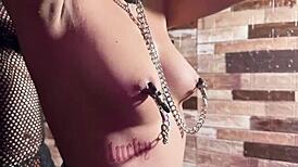 Stranger dominates my bound ass in bdsm room squirting submission