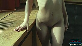 i can't stop watching this tiny russian 18+ blonde strip and pose sexy