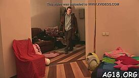 Two sexy lesbian babes seduce each other riding dildos in their steamy sex tape.