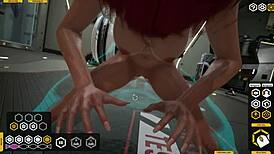 hey pov i'm pounding this redhead's big tits ass until she cums exhausted completely