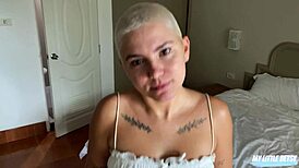 Landlord convinced by deepthroat swallow cumshot sloppy blowjob