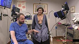 Rebel wyatt spreads tattooed pussy in latex gloves backstage