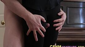 ever wonder how this cfnm babe handles your kinky small cock handjob in hd?