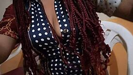 office buddy's girlfriend teases her work fetish solo