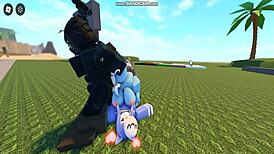 whoreblox gangbang moment 11... we're bangin' hard creampie cumshots everywhere in the game!!