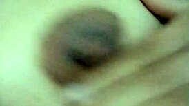 Horny Latina Plays with Small Natural Tits During Massage