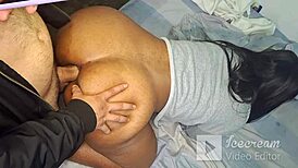 morena screams pleasure as colombian stud pounds her fat ass outdoors publicly