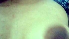 Horny Latina Plays with Small Natural Tits During Massage