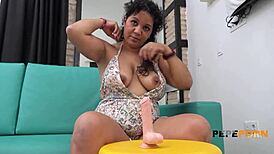 heart racing as patricia sol teaches rookie deep intense riding lessons