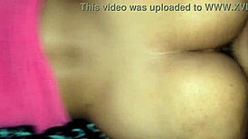 Rough doggystyle with hairy latina teen's big ass while watching her moan wet