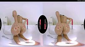 realitylovers ebony babe rides interracial cock in steamy shower cowgirl