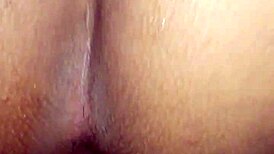 Amateur wife rides huge anal dildo toy deep into her tight ass