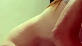 Amateur Brazilian couple's homemade sex ends in massive cumshot