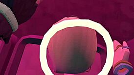 viewer begs to fuck shemale in rec room so ladyboy bends over for raw blowjob and pounding