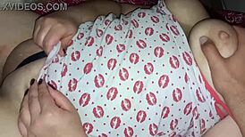 my stepsis cheating slut wife gets groped hard in sheer xred when alone