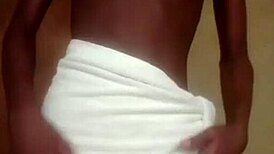 Mzansi teen strokes that hard cock close-up, damn! 🔥