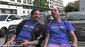 italian bisexual milf begs for double anal cum in her hungry mouth