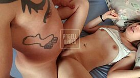 Morning missionary fuck with hot blonde till cum 😍💦