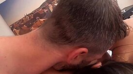 Wife invites hottest big tits blonde from Prague museum for wild threesome