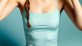 new ai eastern european model bares lingerie secrets in cute barefoot poses