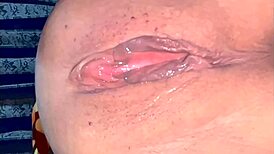 Amateur Shaved Pink Pussy Close-Up 80 Days Post-Virginity Loss Wet Licking