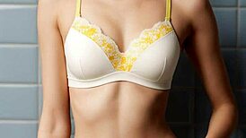 new ai eastern european model bares lingerie secrets in cute barefoot poses