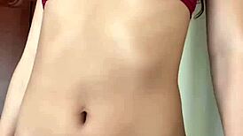 PETITE SKIRT SLUT DANCES FINGERS AND FIST-FUCKS PUSSY WILD!!