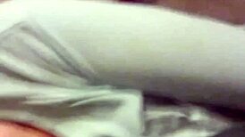 Blonde gringa milf flashes her big tits and panties