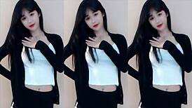 hey this cute chinese girl dances sexy on the wild coaster