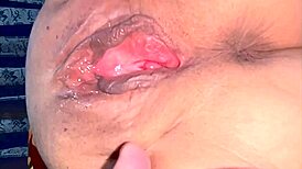 Amateur Shaved Pink Pussy Close-Up 80 Days Post-Virginity Loss Wet Licking