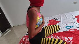 hey stepmom your tits and ass look so rub-able with my cock on feet