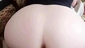 White wife slut bends over for fat black cock slow motion backshots creampie pov