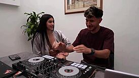 student sneaks in and fucks lingerie teacher hard during class