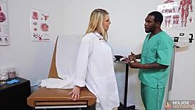 curvy blonde joslyn jane rides rome major's big black cock doggystyle