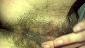 My dripping hairy pussy leaks and moans till orgasm with clothes ripped off