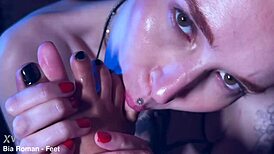 her naughty feet begged for that slow teasing lick while she moaned barefoot and bound