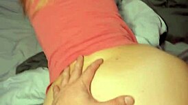 Amateur blonde milf bends over for monster cock deep anal gaping close-up