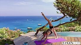 mia, split your flexible pussy on my cock, gymnastics coach demands