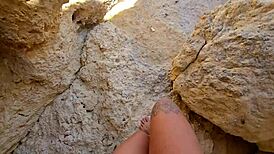 Damiana explores tourist cave naked in Portugal ep4