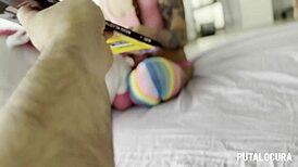 Torbe gifts book to tattooed redhead silvia onfire who fucks him grateful