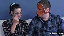 Hot cutie dragged into asshole madhouse for awkward anal therapy