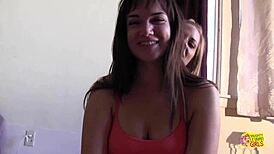 Yoga chubby lesbians rip clothes to devour fat tits and tight pussies till squirting!!