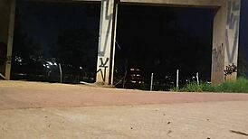 Me masturbating hard on the street with fetish uniform vibes 🔥