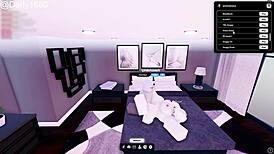 roblox babe rides monster cock with big tits and ass jiggling